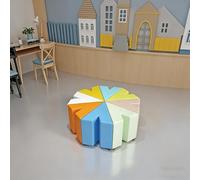 MPLFHSYOS Set di sgabelli modulari esagonali Piece - Sedute colorate ad incastro for la sala giochi dei bambini, le aule e gli spazi collaborativi in ufficio(14)