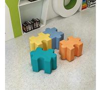 MPLFHSYOS Set di sgabelli modulari esagonali Piece - Sedute colorate ad incastro for la sala giochi dei bambini, le aule e gli spazi collaborativi in ufficio(12)