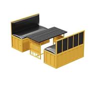 MPLFHSYOS Set Tavolo Da Pranzo Con 2 Panche, Set Di Sedie Da Pranzo For 4 Persone, Scrivania Da Cucina Industriale, For Angolo Colazione, Soggiorno, Sala For Feste(B)