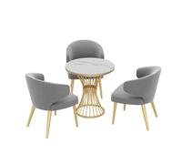 MPLFHSYOS Set tavolo e sedia da pranzo, divano moderno imbottito con accento della metà del secolo, tavolo for trucco, cucina, camera da letto e vanità(G)