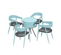 MPLFHSYOS Tavolo Da Bar For Area Relax In Palestra, 4 Sedie For Reception, Isola Rotonda For Il Tempo Libero, 4 Tavoli Con Seduta In Spugna For Catering, Tavolo E Sedia For Ufficio(G)