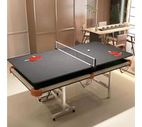 MPLFHSYOS Tavolo Da Biliardo E Ping Pong 2 In 1 Con Gambe Pieghevoli, Piccole Tasche For Allenamento Professionale E Divertimento In Famiglia(B,Steel 2.2m)