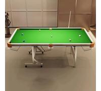 MPLFHSYOS Tavolo Da Biliardo E Ping Pong 2 In 1 Con Gambe Pieghevoli, Piccole Tasche For Allenamento Professionale E Divertimento In Famiglia(A,Brass 2.2m)