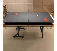 MPLFHSYOS Tavolo Da Ping Pong E Biliardo 2 In 1, Pieghevole, For Allenamento, Interno Ed Esterno, Allenamento Di Precisione For Tutte Le Età(A,Steel 2.2m)