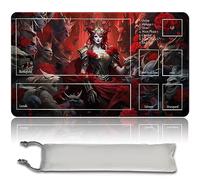 MPLR BOARD GAME Gioco da Tavolo MTG Tappetini da Gioco +Sacchetto Impermeabile Gratuito, Bordi Smussati, MTG PlayMat with Zones(An Original MTG Playmat) (Innistrad Crimson Vow Key Artwork)