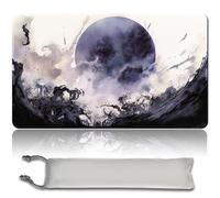 MPLR BOARD GAME Gioco da tavolo MTG tappetini da gioco + sacchetto impermeabile gratuito, bordi smussati, superficie in gomma liscia, MTG PlayMat with Zones(An Original Black Lotus Playmat) (Damnation