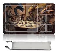 MPLR BOARD GAME Gioco da tavolo MTG tappetini da gioco + sacchetto impermeabile gratuito, bordi smussati, superficie in gomma liscia, MTG PlayMat with Zones(An Original SLIVERS-Playing-Poker Playmat)