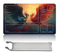 MPLR BOARD GAME Gioco da tavolo MTG tappetini da gioco + sacchetto impermeabile gratuito, bordi smussati, superficie in gomma liscia, MTG PlayMat with Zones(An Original MTG Playmat)