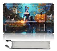 MPLR BOARD GAME Gioco da tavolo MTG tappetini da gioco + sacchetto impermeabile gratuito, bordi smussati, superficie in gomma liscia, MTG PlayMat with Zones(An Original MTG Playmat)
