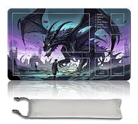 MPLR BOARD GAME Gioco da tavolo MTG tappetini da gioco + sacchetto impermeabile gratuito, bordi smussati, superficie in gomma liscia, MTG PlayMat with Zones(An Original MTG Playmat)