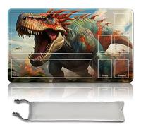 MPLR BOARD GAME Gishath, Sun's Avatar - Gioco da tavolo MTG - Tappetino da gioco + sacchetto impermeabile gratuito, bordi stitched, superficie in gomma liscia, MTG PlayMat with Zones(An Original MTG