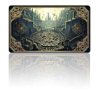MPLR BOARD GAME MTG - Tappetino da gioco + borsa impermeabile gratuita, bordi cuciti, superficie in gomma liscia, MTG PlayMat con zone (An Original MTG Playmat) (No Zone)