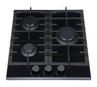 MPM Piano cottura 45-GMH-16 a gas 3 fuochi 45 cm vetro nero incasso