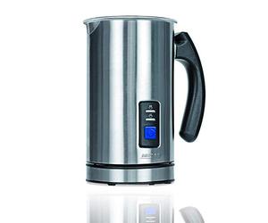 MPM MKW-03M Frullini Montalatte Automatico Senza Fili, Schiumalatte Elettrico, Frusta, Warmer 500 ml Fa Schiuma Caldo/Freddo, Coperchio Trasparente, Acciaio Inox, 500W