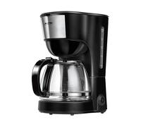 MPM MKW-12 1.25 l macchina caffè americano, Argento, Nero, Trasparente