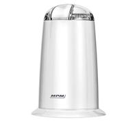 MPM MMK-07 Macinacaffè Elettrico, Semi, Spezie e Noci, Doppia Lama in Acciaio Inossidabile, Velocità di Macinazione 40g/min, Capacità 40g, 140W, Bianco