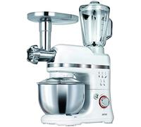 MPM mrk-15 - Robot da cucina multifunzione con impastatrice, Tritacarne, Frullatore, Pasta, 1200 W