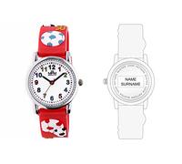 MPM orologio da polso per bambini, orologio personalizzato per bambini con nome del tuo bambino, cassa in metallo, orologio per bambini con cinturino in silicone, orologio per bambini ragazzo/ragazza