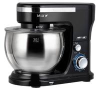 MPM - Robot da cucina planetario con 2 ciotole da 4 e 5 litri - robot da cucina da 1600 W - nero