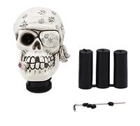 MPODYTSF Accessori per auto Pomello Del Cambio Manuale Universale Skull Pirate Pilot Series Gear Stick Shifter Sostituzioni Accessori Per Auto(Whit Pirate)
