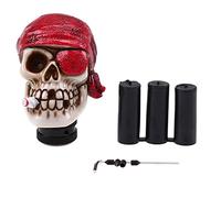 MPODYTSF Accessori per auto Pomello Del Cambio Manuale Universale Skull Pirate Pilot Series Gear Stick Shifter Sostituzioni Accessori Per Auto(Red Pirate)
