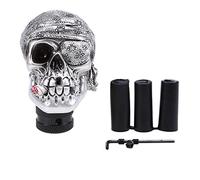 MPODYTSF Accessori per auto Pomello Del Cambio Manuale Universale Skull Pirate Pilot Series Gear Stick Shifter Sostituzioni Accessori Per Auto(Sliver Pirate)