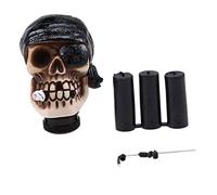 MPODYTSF Accessori per auto Pomello Del Cambio Manuale Universale Skull Pirate Pilot Series Gear Stick Shifter Sostituzioni Accessori Per Auto(Black Pirate)