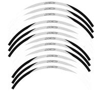 MPODYTSF Adesivo Decalcomania Adesivi Decorativi per Motociclette, Accessori per Ruote per KYMCO XCITING 300 400 500, Adesivi per Cerchi E Pneumatici, Strisce Riflettenti(White)