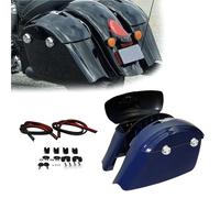 MPODYTSF Baule portaoggetti Per Indian Per Springfield Dark Per Horse 2018-2019 Borse Laterali Rigide Per Moto Con Chiusura Elettronica Bauletti, Accessori(Blue)