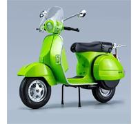 MPODYTSF Modello in Scala 1:10 per Vespa 125 Modello di Motocicletta per Il Tempo Libero in Lega Pressofusa Classica in Metallo Simulazione Suono E Luce Regali(Vert)
