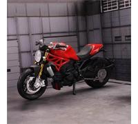 MPODYTSF Modello in Scala Modellino di Moto da Cross in Scala 1/18, Auto Giocattolo Collezione, Regalo, Pressofusione Statica per Ducati Monster 696