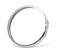 MPODYTSF Protettore della luce Anello Di Rivestimento Del Faro Anteriore Cromato Per Moto Da 5,75'' Per Harley Sportster Iron XL 883 1200 Per Dyna Softail Street Bob