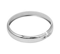 MPODYTSF Protettore della luce Moto 5.75 ''Faro Faro Anello Di Rivestimento Per Harley Sportster Iron XL 883 1200 Per Dyna Softail Street Bob(Chrome)