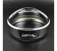 MPODYTSF Protettore della luce Moto 5.75 "Faro Lampada Lunetta Anello Di Rivestimento Nero/Cromo Per Harley Sportster XL 883 883N 1200 Per Dyna Softail FXLR FXST FXSTB(Chrome)