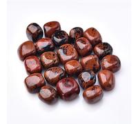 MPOPO Cristalli Curativi Diffusore di aromaterapia in Pietra rotolante in Ossidiana Rossa Naturale, Minerale da Estrazione, Particelle Grandi, Cristallo in Vaso for Acquario Decorazioni di Cristallo