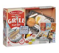 Melissa & Doug Flip & Fry Grill Play Set with Water Wow! Color Reveal Play Food Preschool Toy Ages 3+