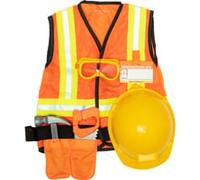 MPP RLP CnstrctnWorkerRlplyCstmSt GML Costume in maschera Bambino Unisex Divisa 680 g, Gioco di ruolo Costume in maschera, Bambino, Unisex, Divisa, Arancione, Giallo, 3 anno/i