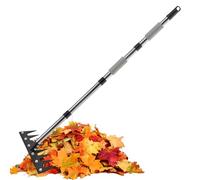 Mppchhn Attrezzo Diserbante Con Manico Lungo | Rastrello Da Giardinaggio Diserbante Con Impugnatura | Estirpatore Ergonomico a Lunghezza Telescopica per Arieggiare Terreno Aiuole Giardino Prato