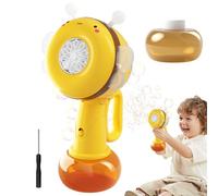 Mppchhn Bacchetta Soffia Bolle - Bacchetta Bolle Con Luci Rotanti A Forma Di Ape,Gioco Portatile Colorato Per Spiaggia Bambini Festa Compleanno Viaggio All'aperto