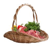 Mppchhn Cesto Da Fioraia,Grande Contenitore Da Picnic In | Accessori Cucina Portaoggetti Grande, Decorazioni per la Casa per Picnic Feste e Matrimoni