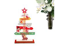 Mppchhn Decorazioni Natalizie,Insegna da Tavolo in Legno per Natale | Centrotavola Rustico Inverno per Mensola Cascina Bancone