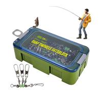 Mppchhn Girelle E Ganci Per La | 15 Pezzi Di Attrezzatura Per Il Lancio Con Perle Luminose | Girelle Di Blocco Da Ai Gamberetti,Per Acque Salate Dolci Lago Ruscello Mare