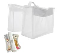 Mppchhn Organizer per giocattoli da bagno, portaoggetti in rete per doccia, colore bianco, da appendere, contenitore per accessori per la doccia dei bambini, per organizzare la casa