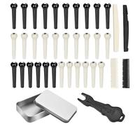 Mppchhn Piroli per ponte per chitarra, kit di per strumenti musicali con estrattore e sella, per principianti, registrazione, studio, palcoscenico, spettacoli dal, casa, aule