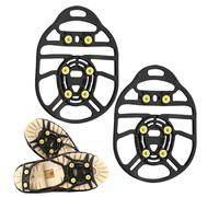 Mppchhn Ramponi Da Ghiaccio Per Stivali,6 Denti Ramponi Antiscivolo - Da Cammino Per Stivali Da Ghiaccio Con Chiodi,Per Trekking Camminata Arrampicata Outdoor Freddo Pendolarismo Corsa Giardinaggio