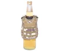 Mppchhn Tacticals Mini gilet da birra, pratico mini gilet per regali, isolamento termico, per bottiglie o lattine da 12 once - 16 once decorazione