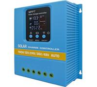 MPPT - Caricatore solare 60A / 80A / 100A selezionabile, doppia USB e protezione a 3 livelli per lampioni / sistemi di alimentazione domestica, display LCD (60A) (100A)
