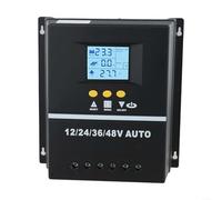 MPPT - Regolatore di carica solare da 150 A per batterie da 12 V, 24 V, 36 V, 48 V, con display LCD, due porte di ricarica USB e dissipazione del calore affidabile in alluminio (150 A)