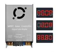 MPPT - Regolatore di carica solare da 9-60 V a 24-96 V, 12 A, 300 W-450 W, con display LCD e raffreddamento intelligente, compatibile con batterie LiFePO4/litio/piombo-acido