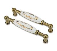 Mprofi MT® 10 Pezzi | Maniglie per Mobili Cucina | 96 mm | Maniglie per Cassetti, Ante, Armadi e Pensili | Design Moderno Effetto Oro Vecchio, per Cucina, Bagno e Camera